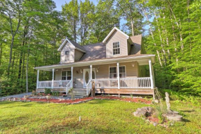 Secluded Pocono Lake Home with Large Deck and Fire Pit Pocono Pines